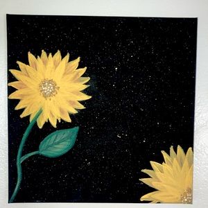 Hand painted sunflower